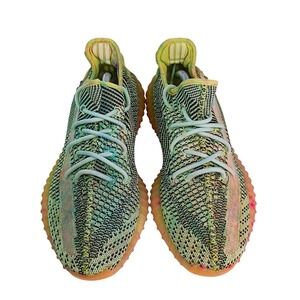 Adidas Yeezy Boost 350 V2 Yeezreel Non-Reflective Mens 10.5 FW5191 Neon Green